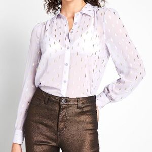 Be Buzzworthy Button Up Blouse